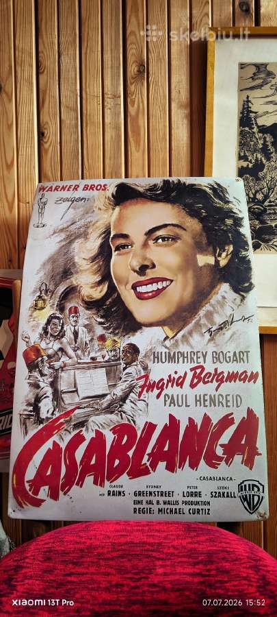 Stilizuota vintage skardinė iskaba Casablanca - nuotraukos Nr. 2