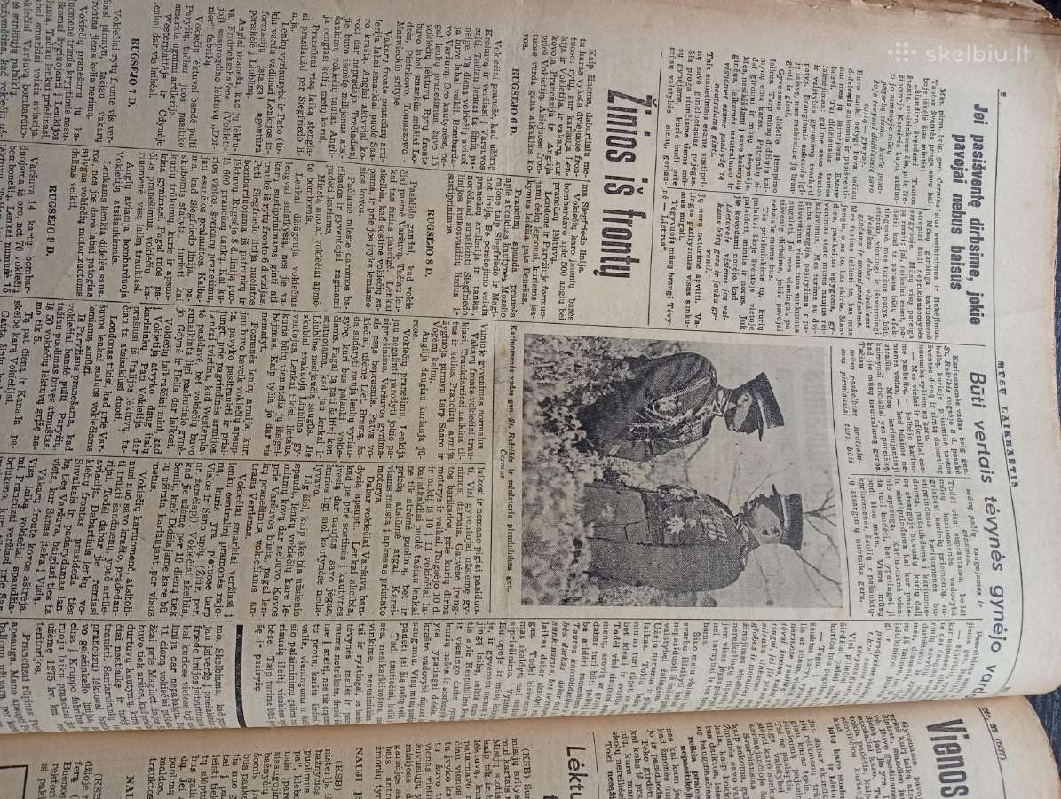 Antikvariniai laikraščiai - nuotraukos Nr. 5