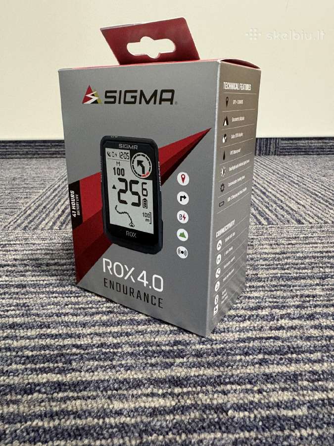 Sigma Rox 4.0 Endurance naujas dviračio GPS