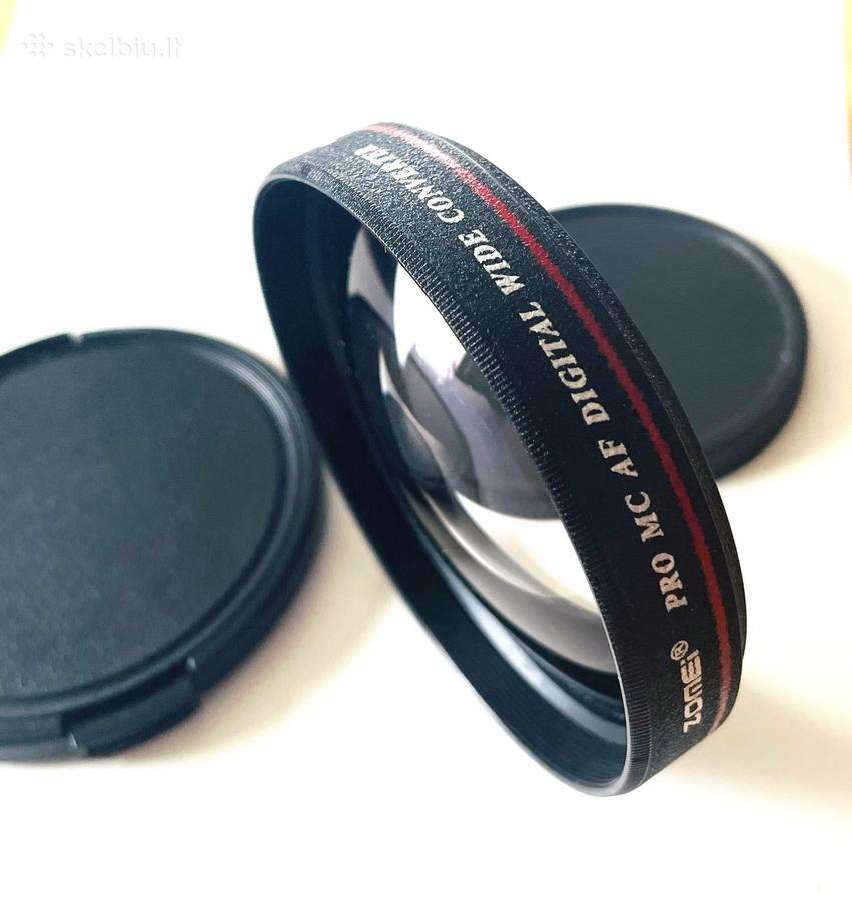 Plataus kampo konverteris Zomei Pro Mc 0.45x62mm