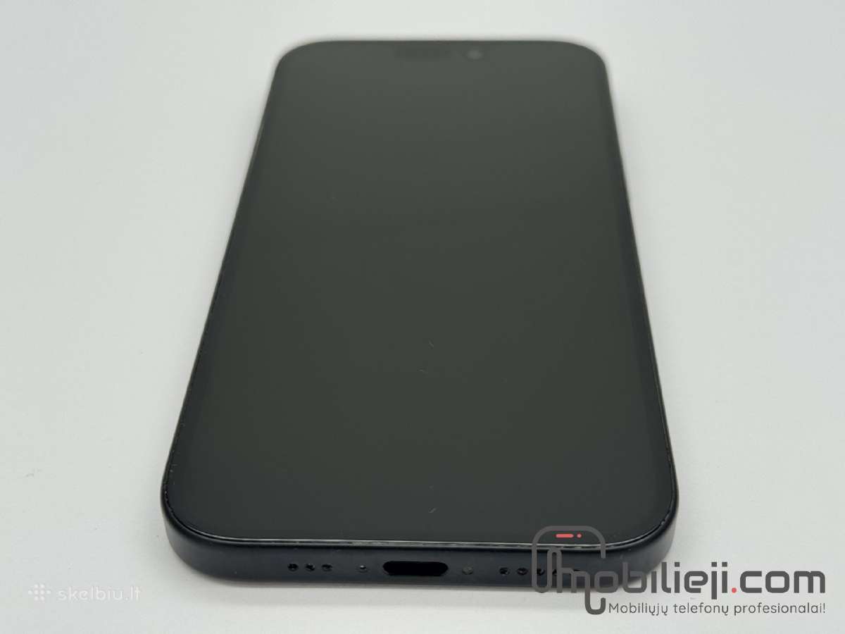 Puikios būklės Apple iPhone 15 128gb Black