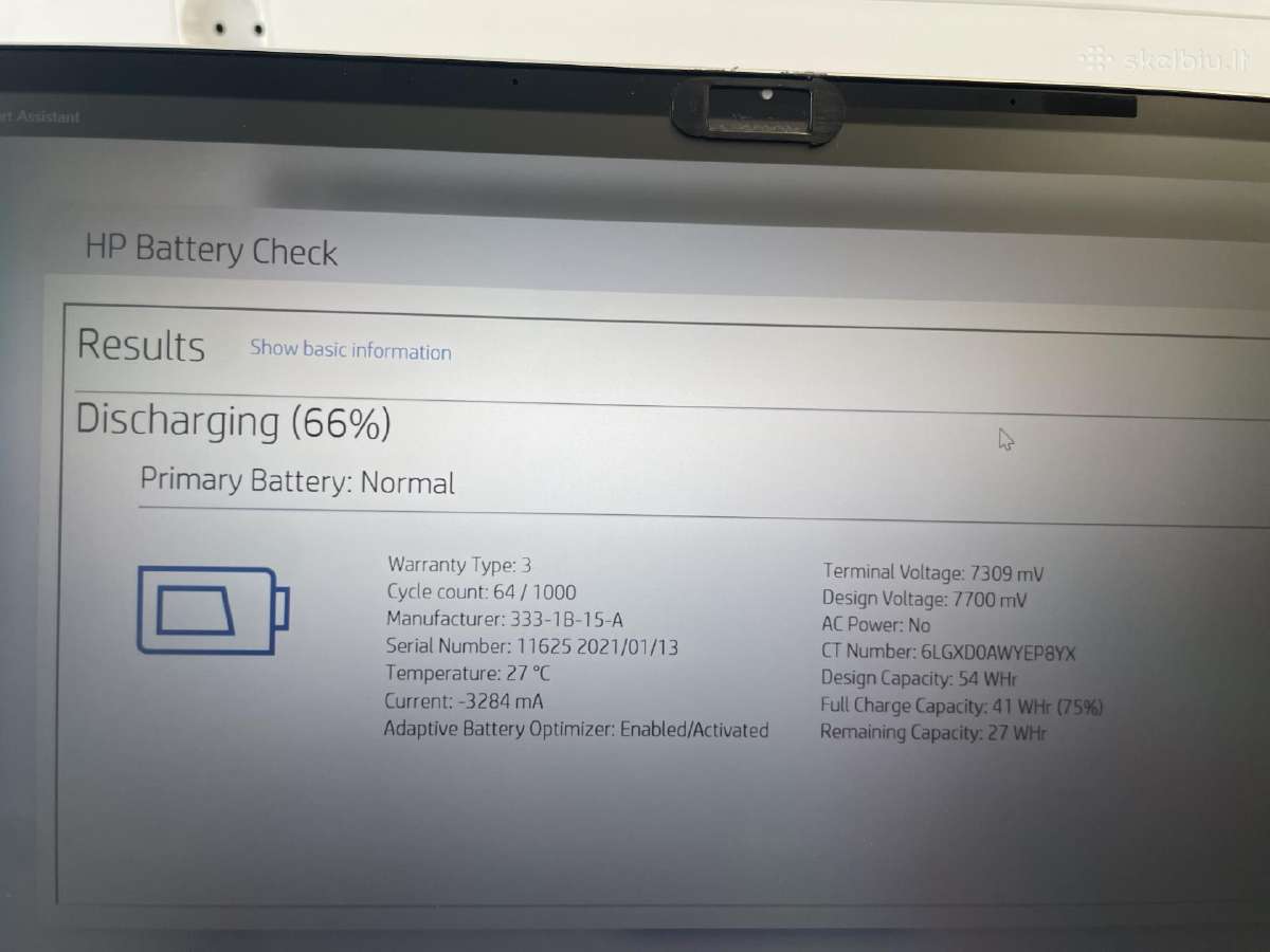 Hp Elitebook x360 1030 G7 i5-10310 8gb 256gb SSD - nuotraukos Nr. 11