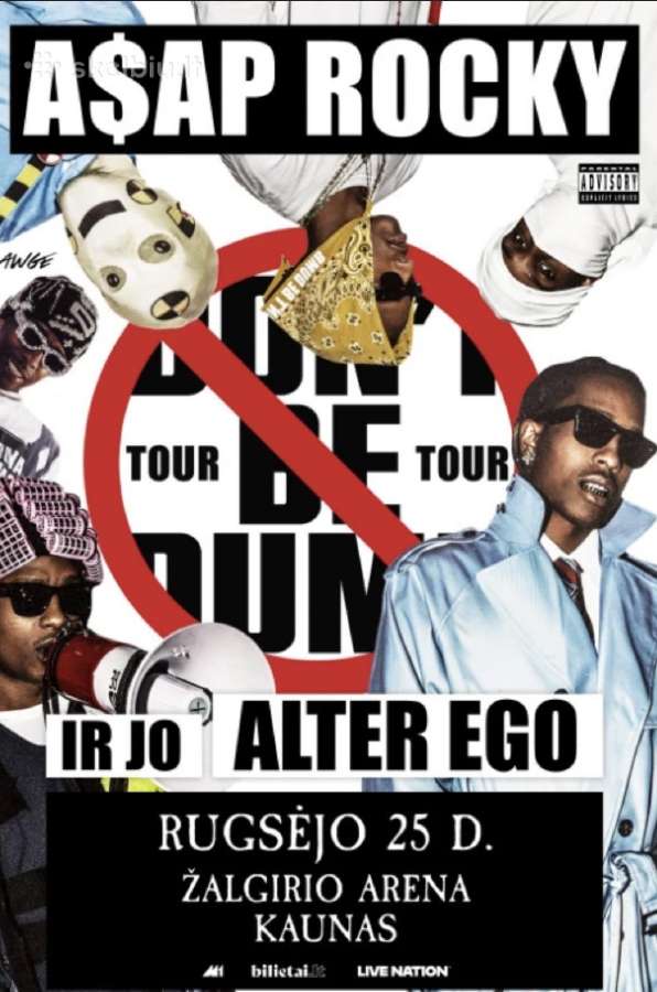 A$ap Rocky Don't Be Dumb World Tour