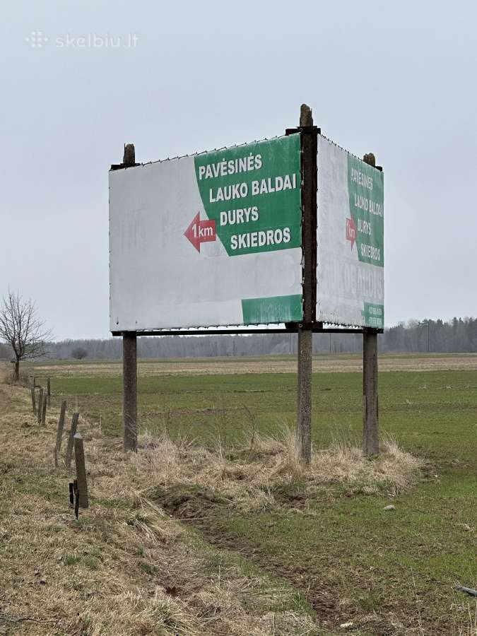 Reklaminio stendo nuoma Tauragės r. Pagramantyje