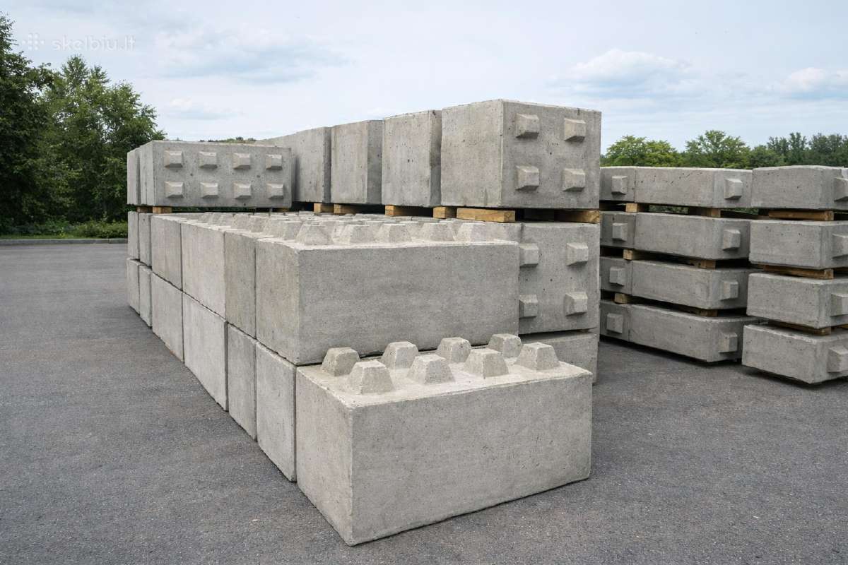 Betoniniai blokai moduliniai lego tipo blokas