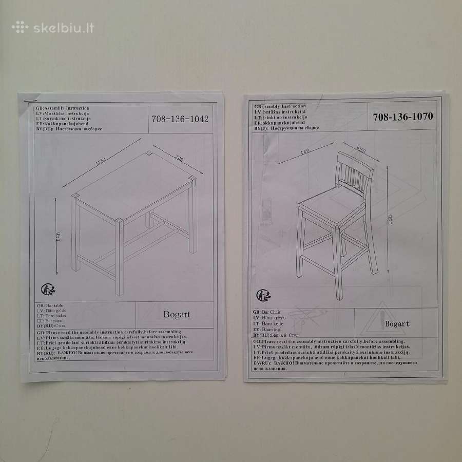 Stalas + 4 kėdės - nuotraukos Nr. 5