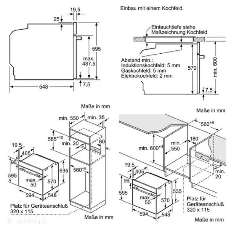 Bosch orkaitė Hba537bs0 - nuotraukos Nr. 2