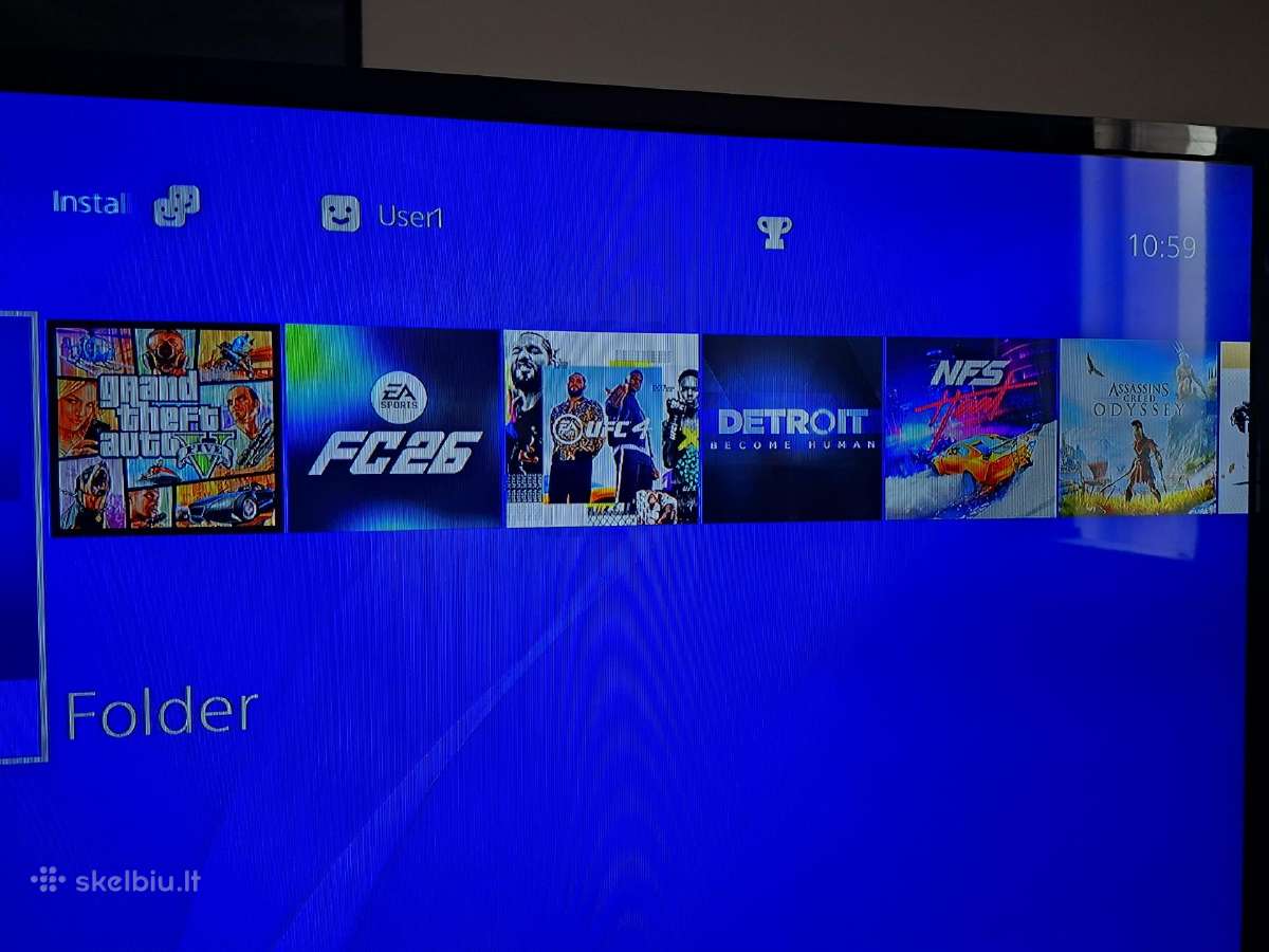 Ps4 Atrista 9.00 1tb su geriausiais zaidimais - nuotraukos Nr. 3
