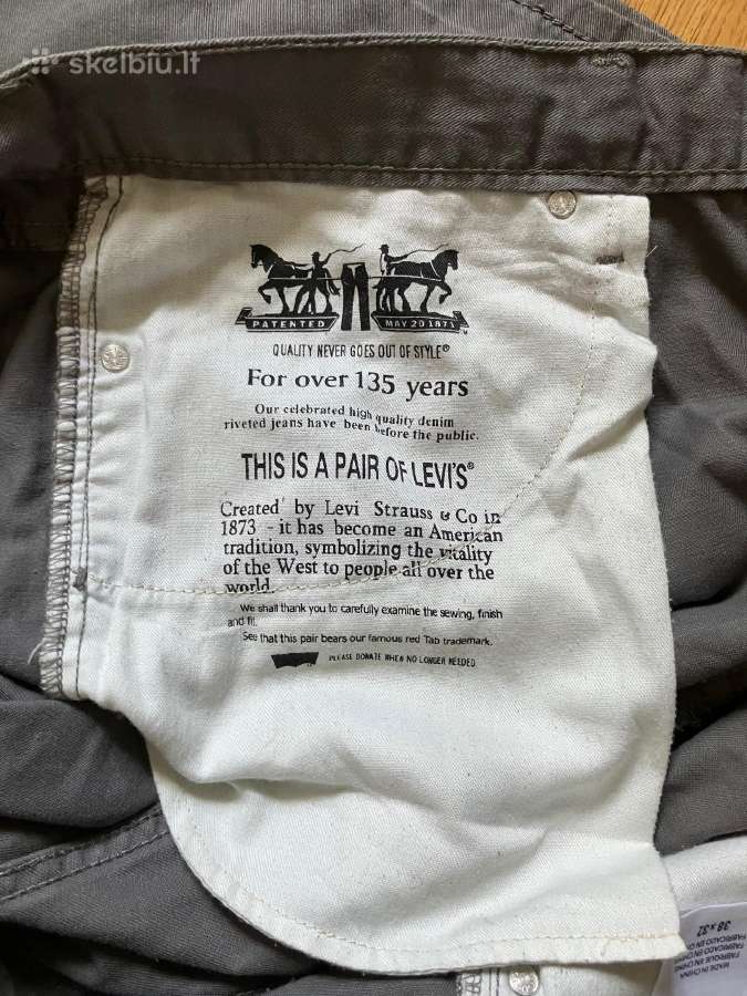 Puikios būklės pilki džinsai Levi's (38x32) - nuotraukos Nr. 7