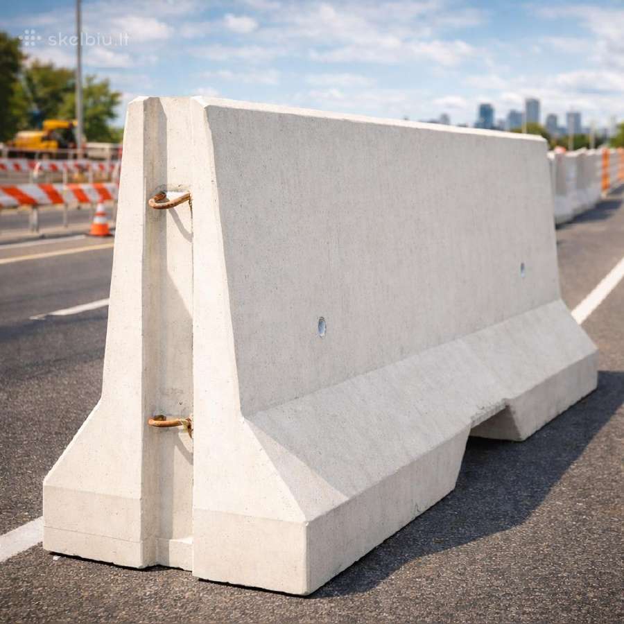 Betono atitvaras Surenkamieji betoniniai barjerai