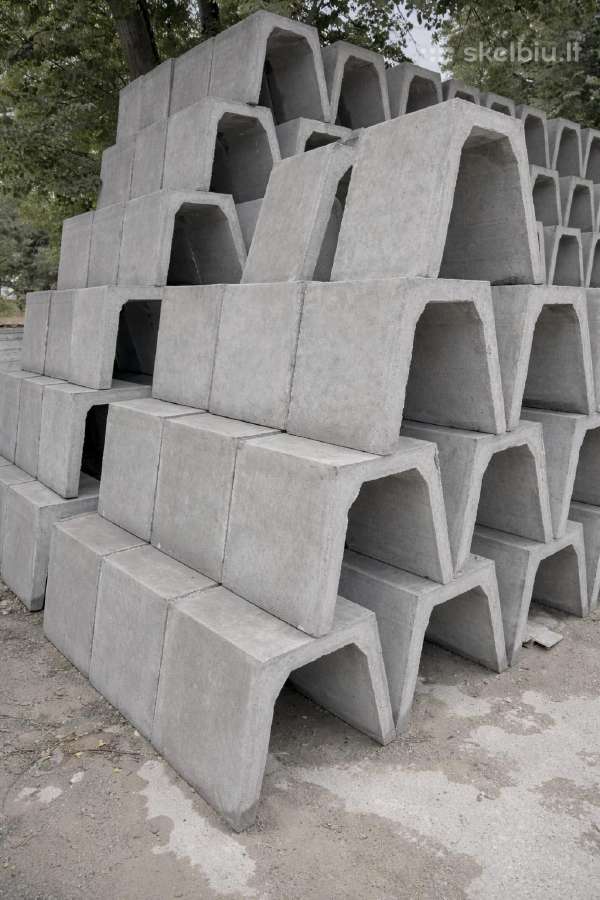 Betoninis latakas lietaus vandens U formos - nuotraukos Nr. 4