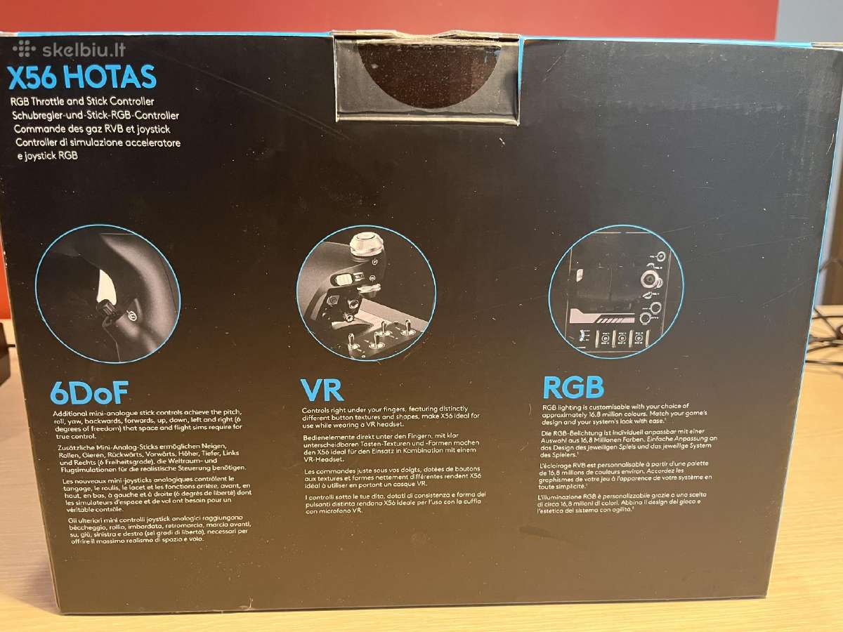 Parduodu Logitech x56 Hotas - nuotraukos Nr. 3