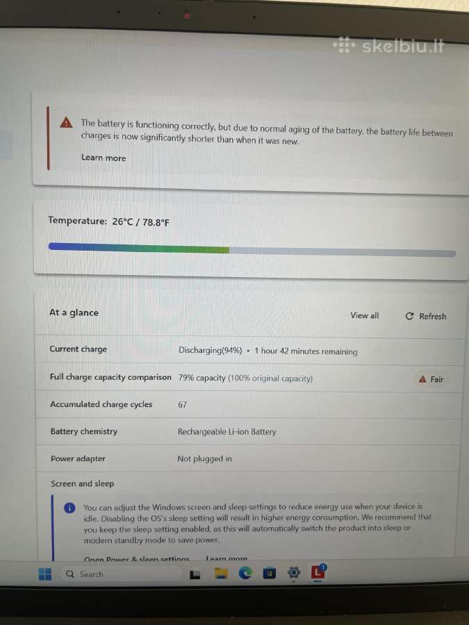 Lenovo Thinkpad P1 Gen5 i7-12800h 512gb SSD 16gb - nuotraukos Nr. 9