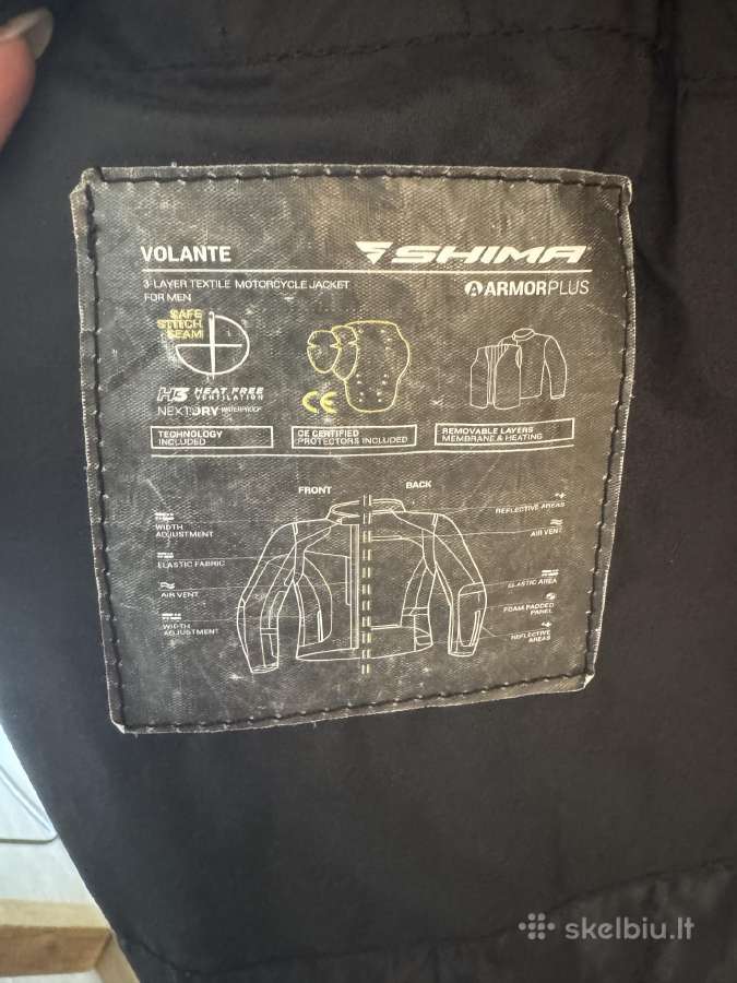Shima Volante motociklininko tekstilinė striukė D/ - nuotraukos Nr. 3