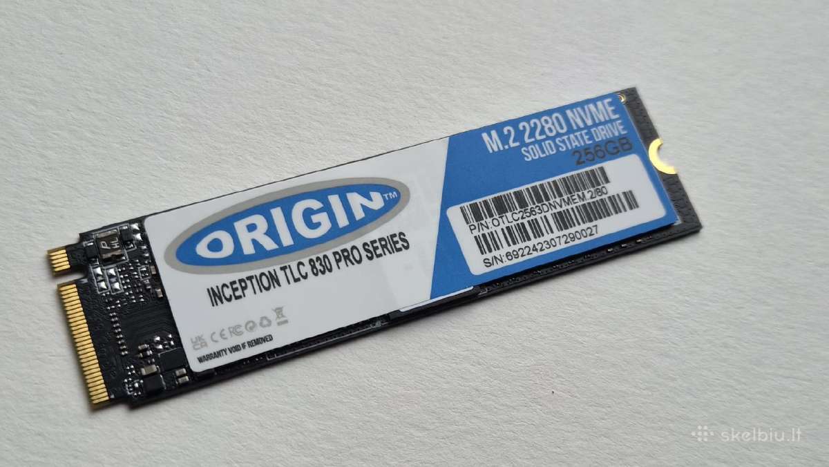 Origin Storage Tlc830 Pro 256gb M.2 SSD Nvme - nuotraukos Nr. 2