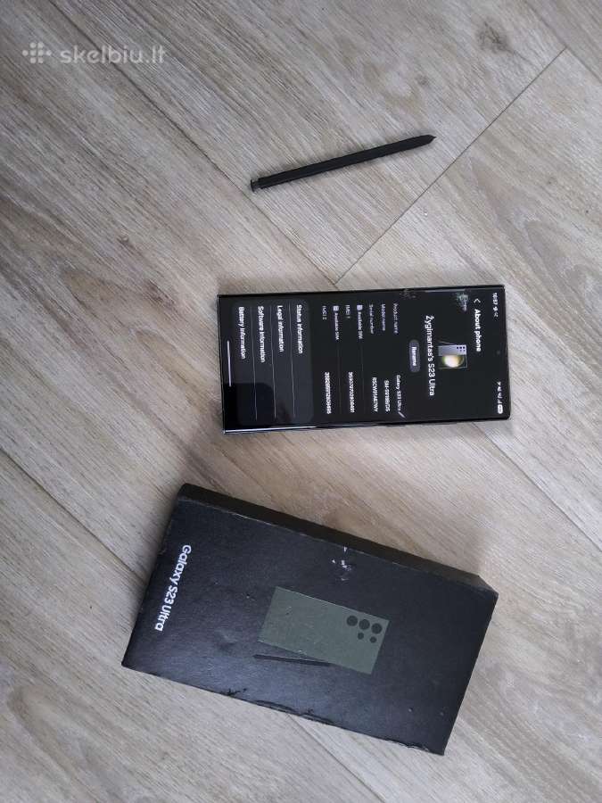 S23 ultra 256gb dužęs. Visa kita veikia puikiai.