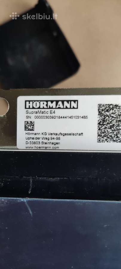 Garažo vartų automatika Hormann Supramatic E4 - nuotraukos Nr. 5