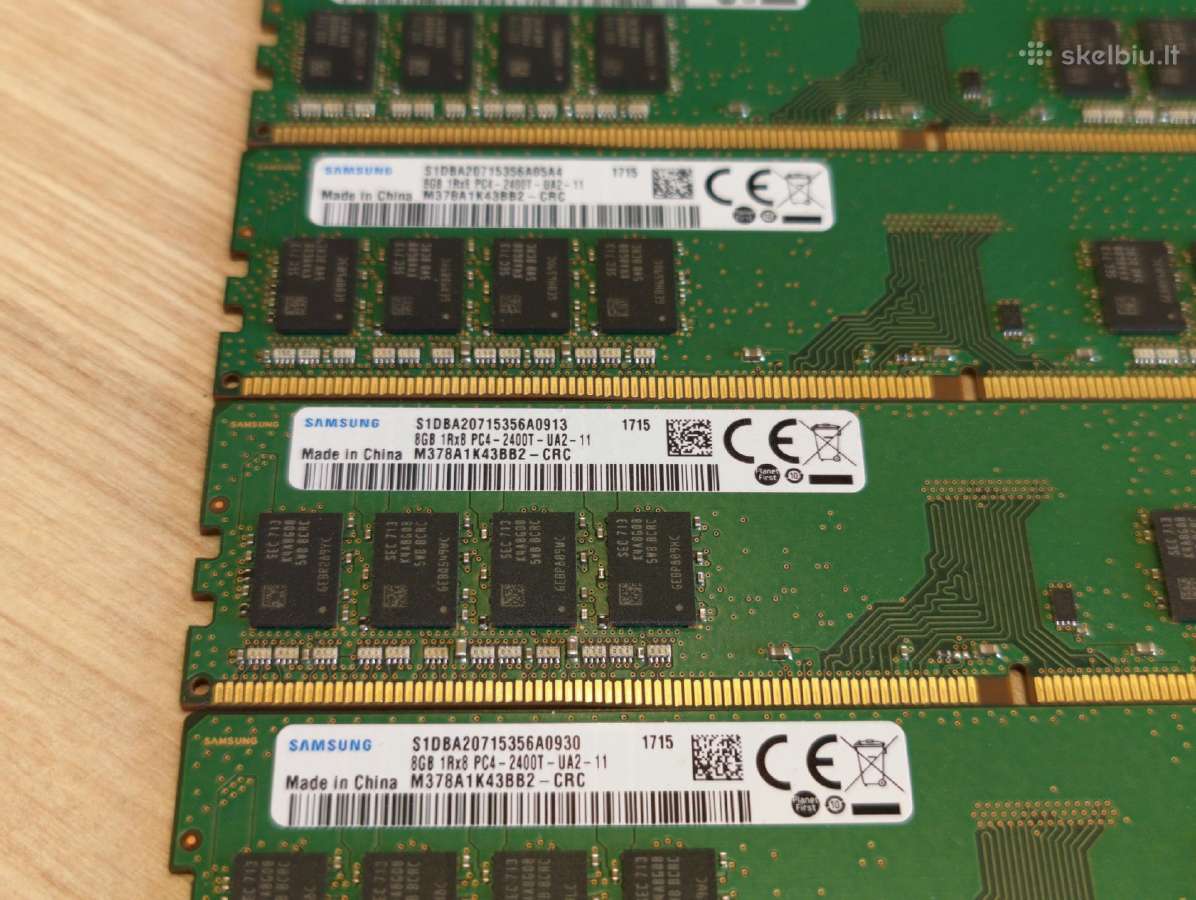 Ddr4 32gb (4x8gb) 2400mhz RAM Kit - nuotraukos Nr. 2