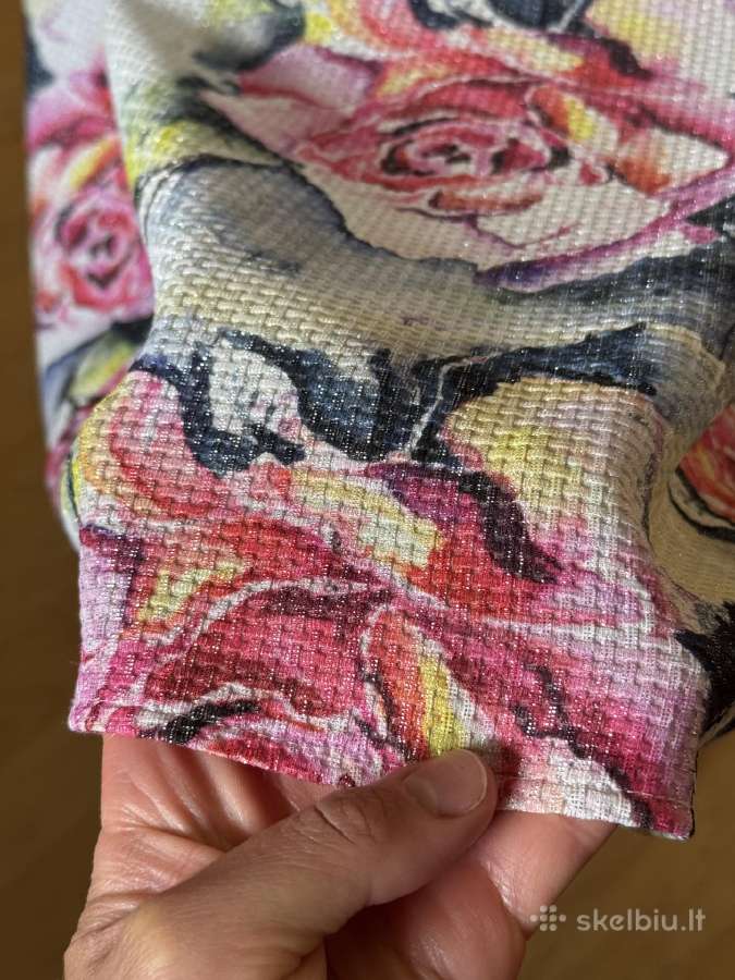 Puošni gėlėta proginė suknelė 46 dydis - nuotraukos Nr. 9
