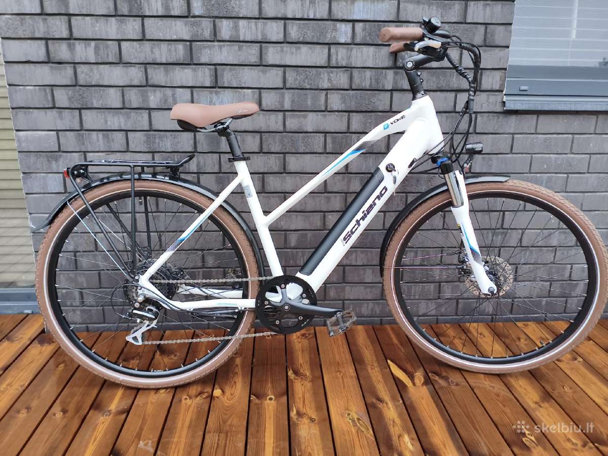 Itališkas elektrinis miesto dviratis,512km Shimano