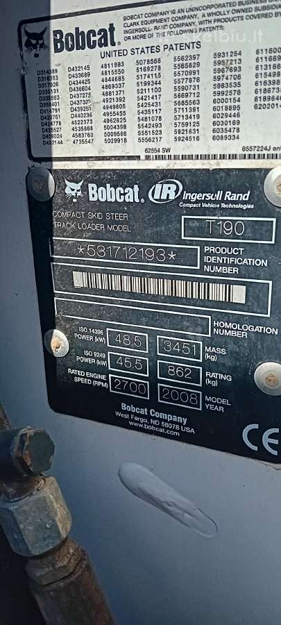 Bobcat 190 - nuotraukos Nr. 7