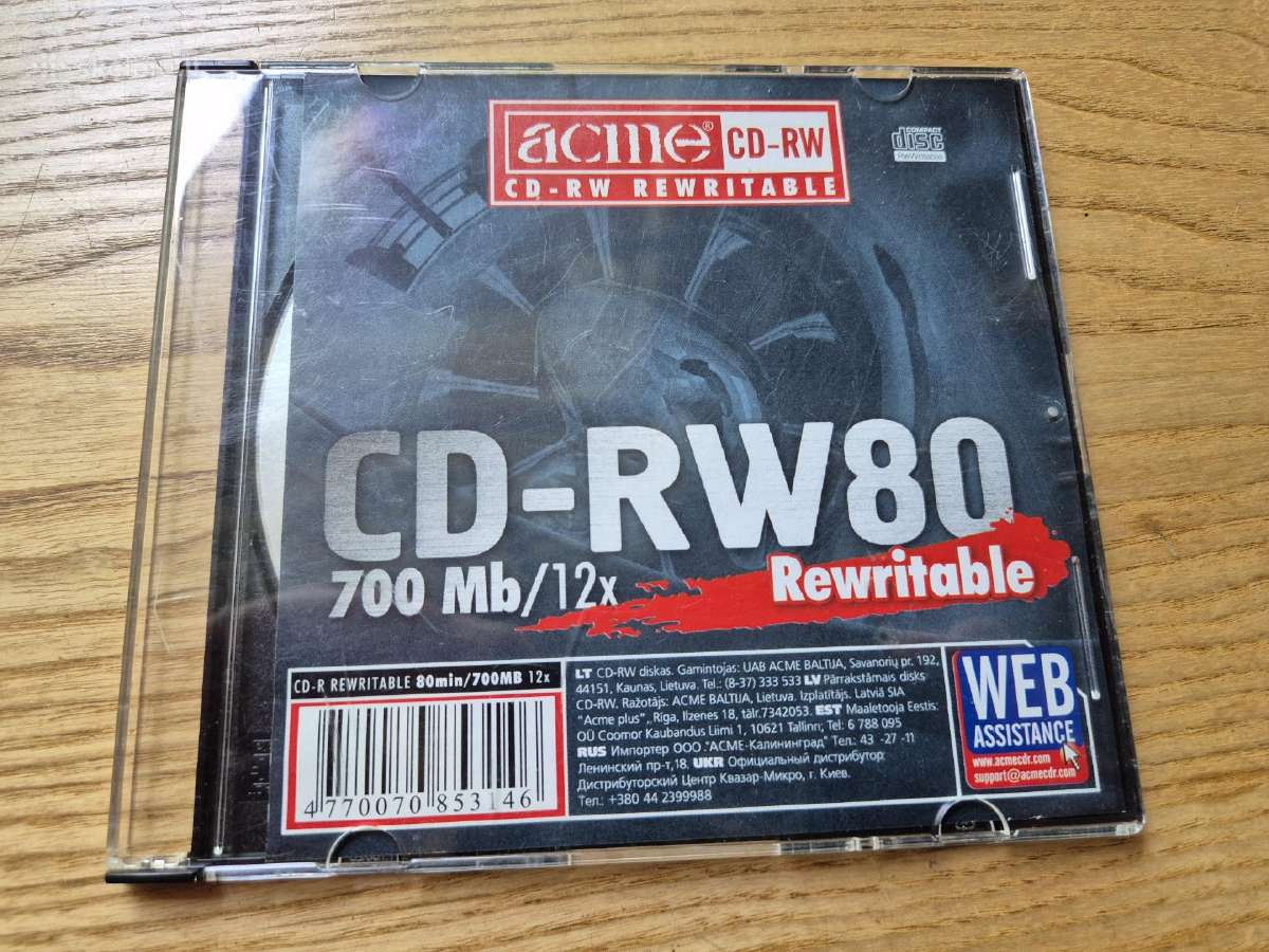 Acme CD-rw80 (700 MB / 12x)
