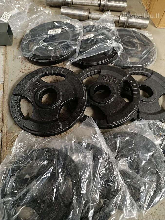 2 hanteliai po 35kg olimpiniai (70kg)
