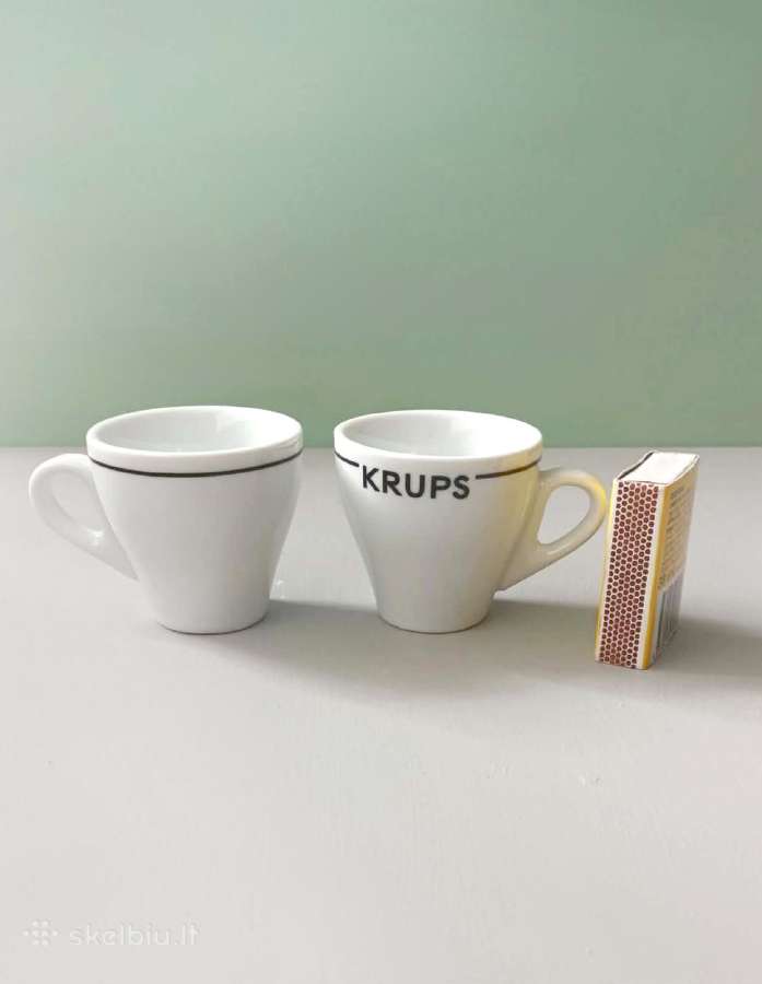 Krups espresso porcelianiniai puodeliiai 50–60 ml, - nuotraukos Nr. 2