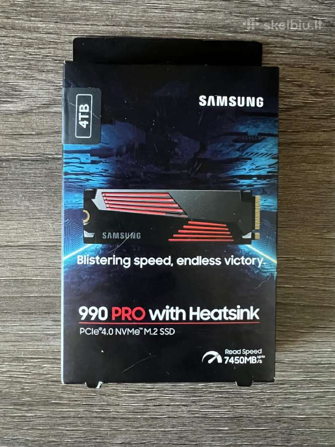 Samsung 990 Pro 4tb su Heatsink (tinka Ps5)