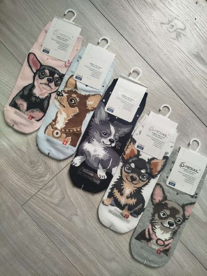 Medvilninės kojinės su piešinukais - nuotraukos Nr. 6