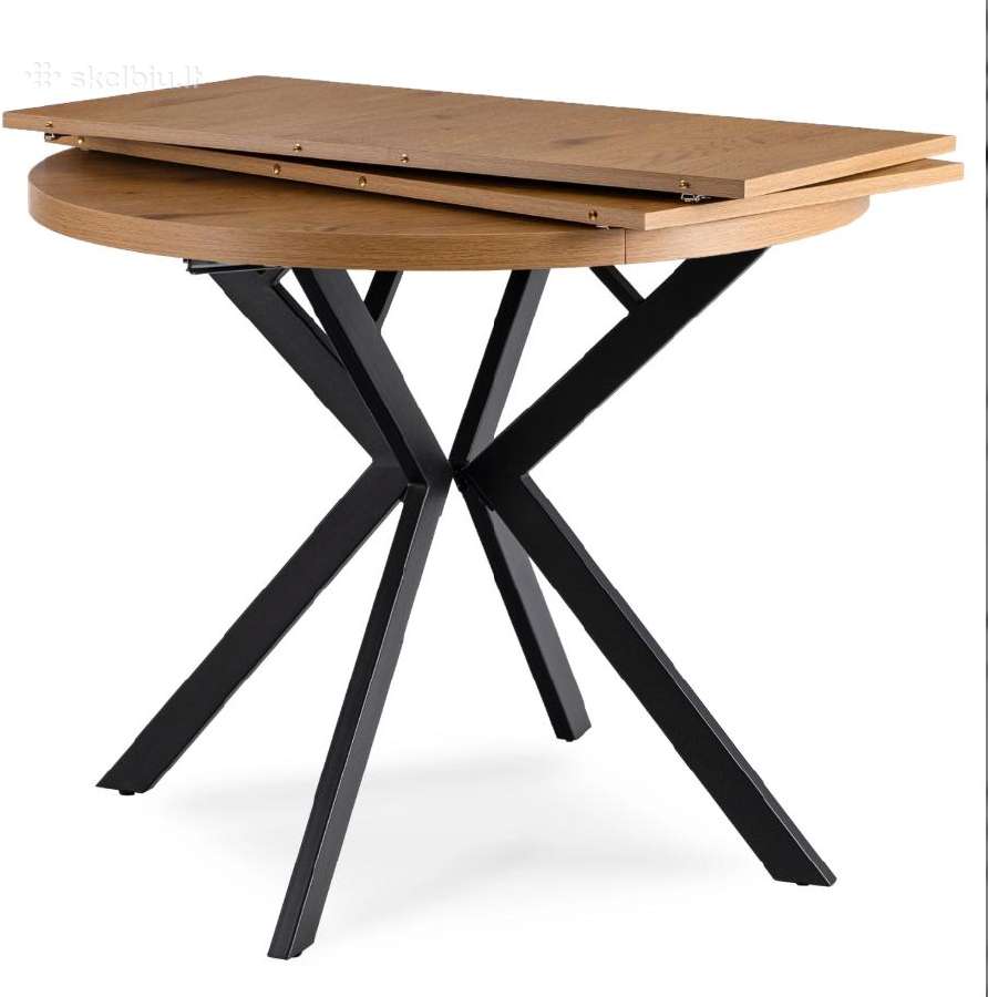 Apvalus išskleidžiamas stalas Modern, 100–250 cm - nuotraukos Nr. 5
