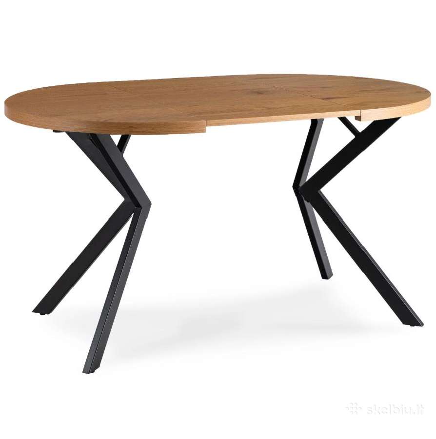 Apvalus išskleidžiamas stalas Modern, 100–250 cm - nuotraukos Nr. 6