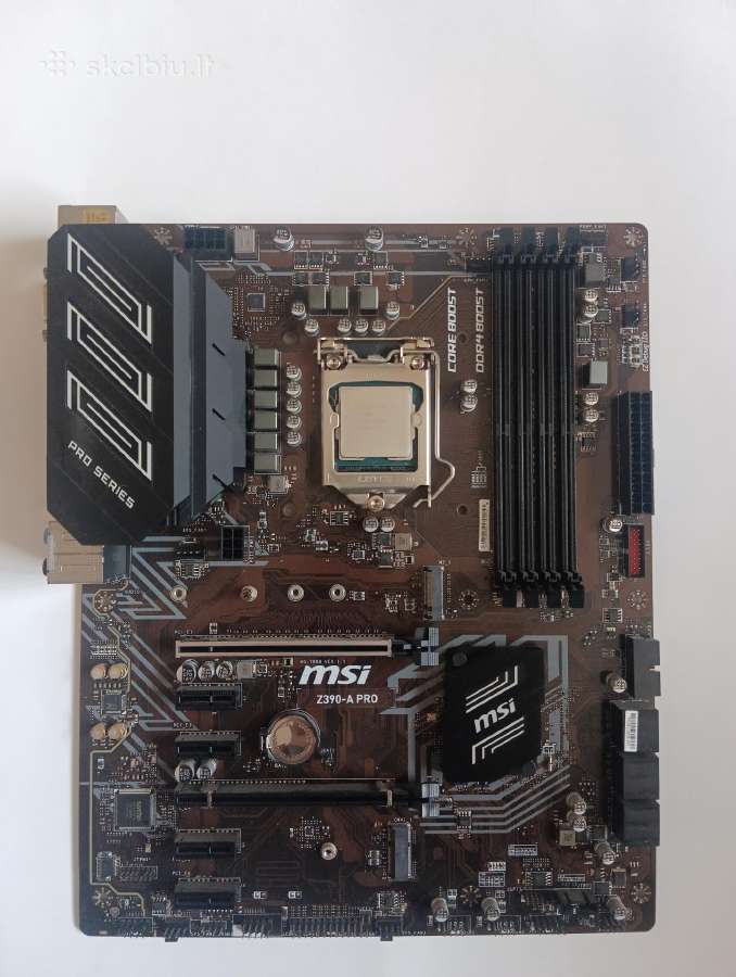 Mobo Msi Z390-a Pro + Cpu i9 9900