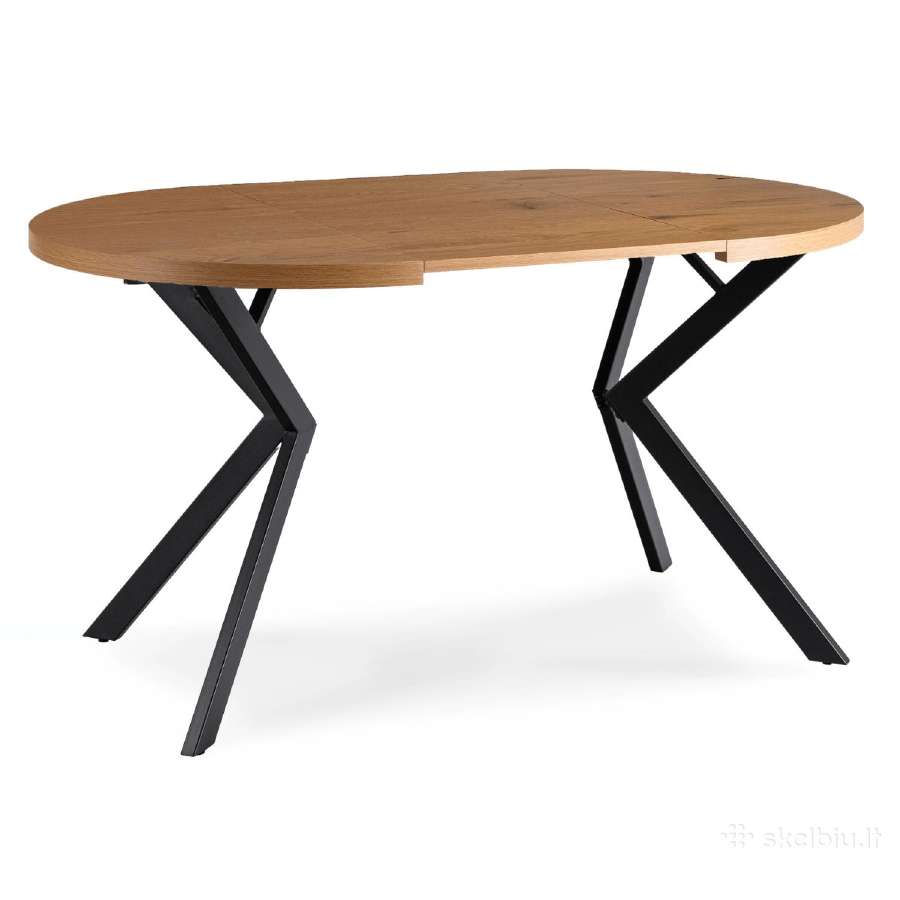 Išskleidžiamas stalas Dilan 80–160 cm, rustikinis - nuotraukos Nr. 5
