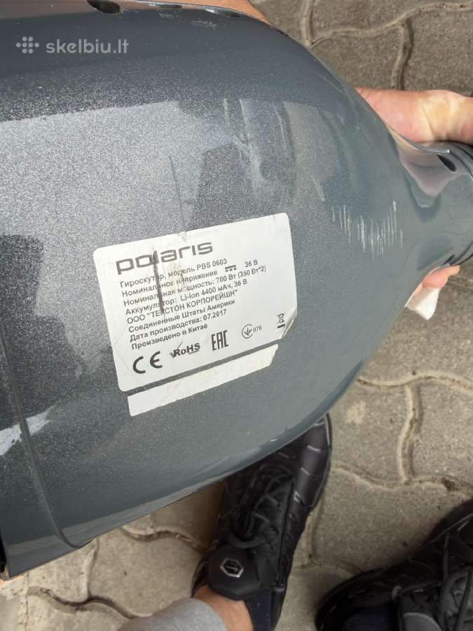 Polaris Pbs 0603 balansinis riedis (Hoverboard) 70 - nuotraukos Nr. 5