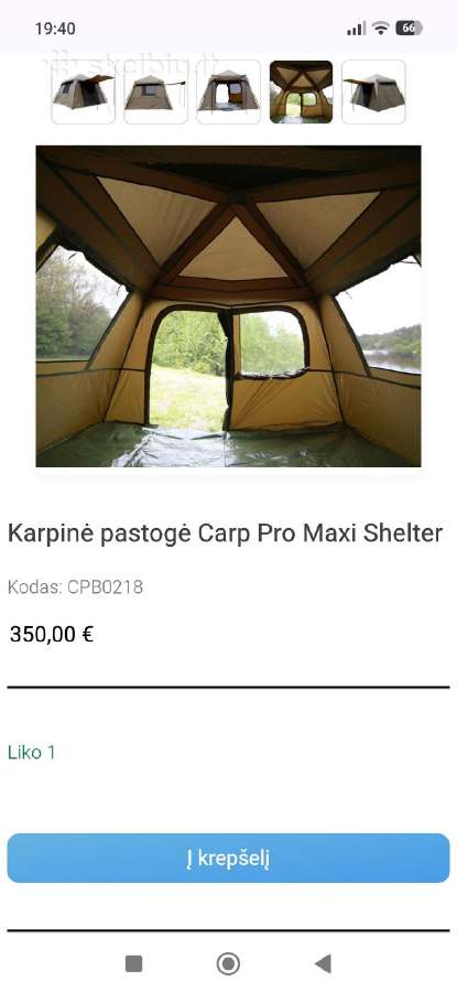 Palapinė žvejybai,nauja