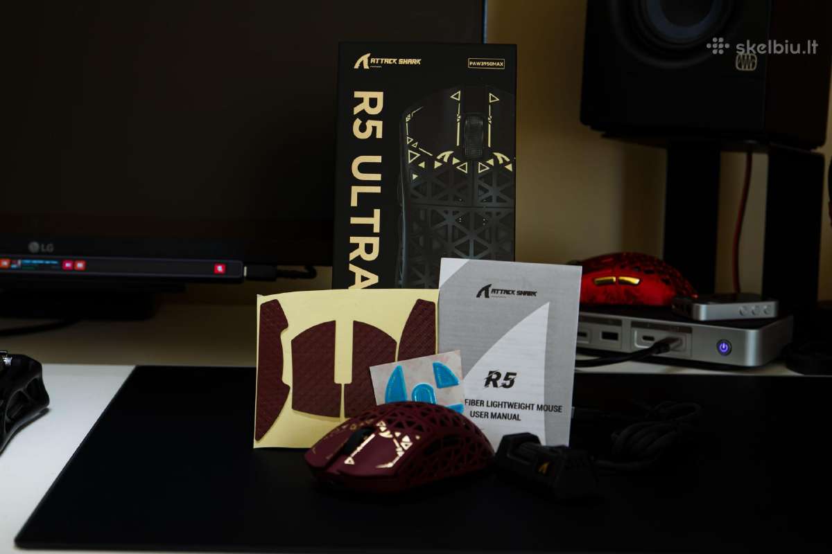 Žaidimų pelė Attack Shark R5 Ultra