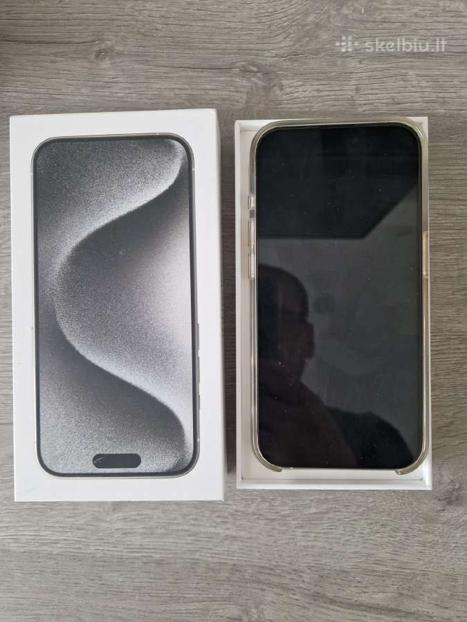 iPhone 15 Pro 256gb Baltas