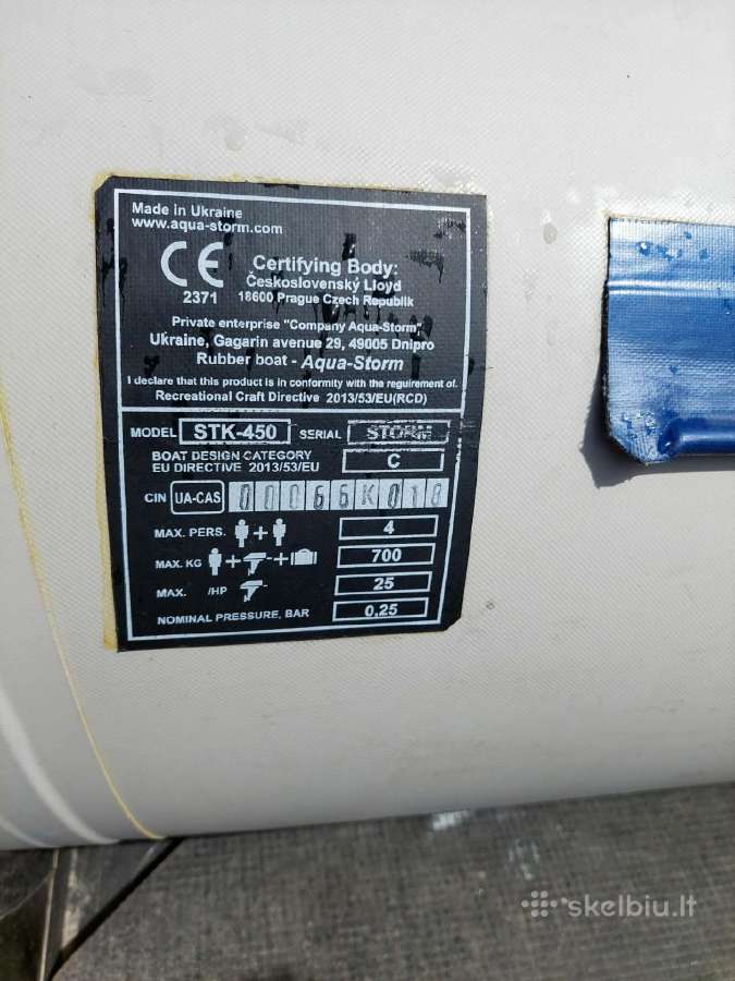 Parduodama valtis 450 ir variklis 9.8 Ag - nuotraukos Nr. 6