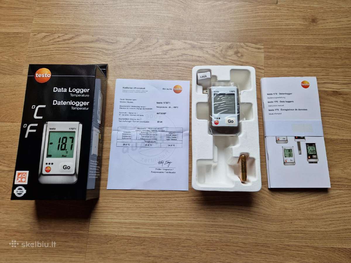 Testo 175 T1 temperatūros duomenų kaupiklis