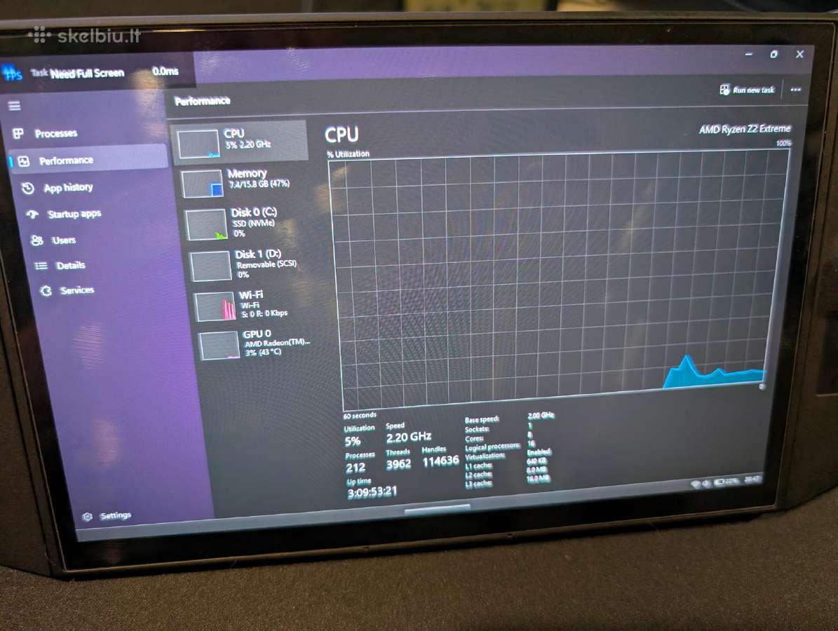 Lenovo Legion Go 2 Z2 Extreme 32gb RAM - nuotraukos Nr. 4