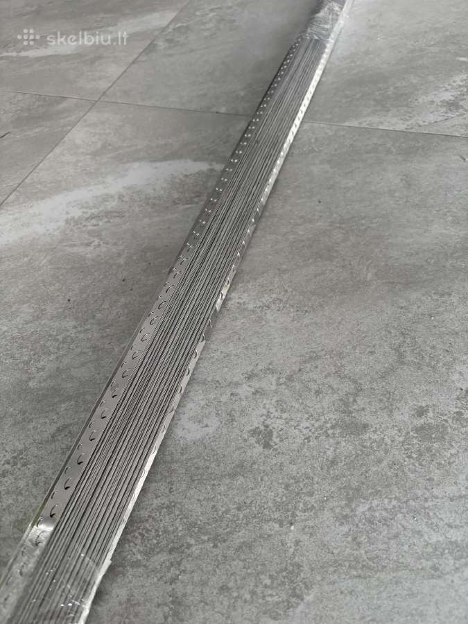 Glaistymo kampas, aliuminis, 3000 mm x 20 mm x 20 - nuotraukos Nr. 2