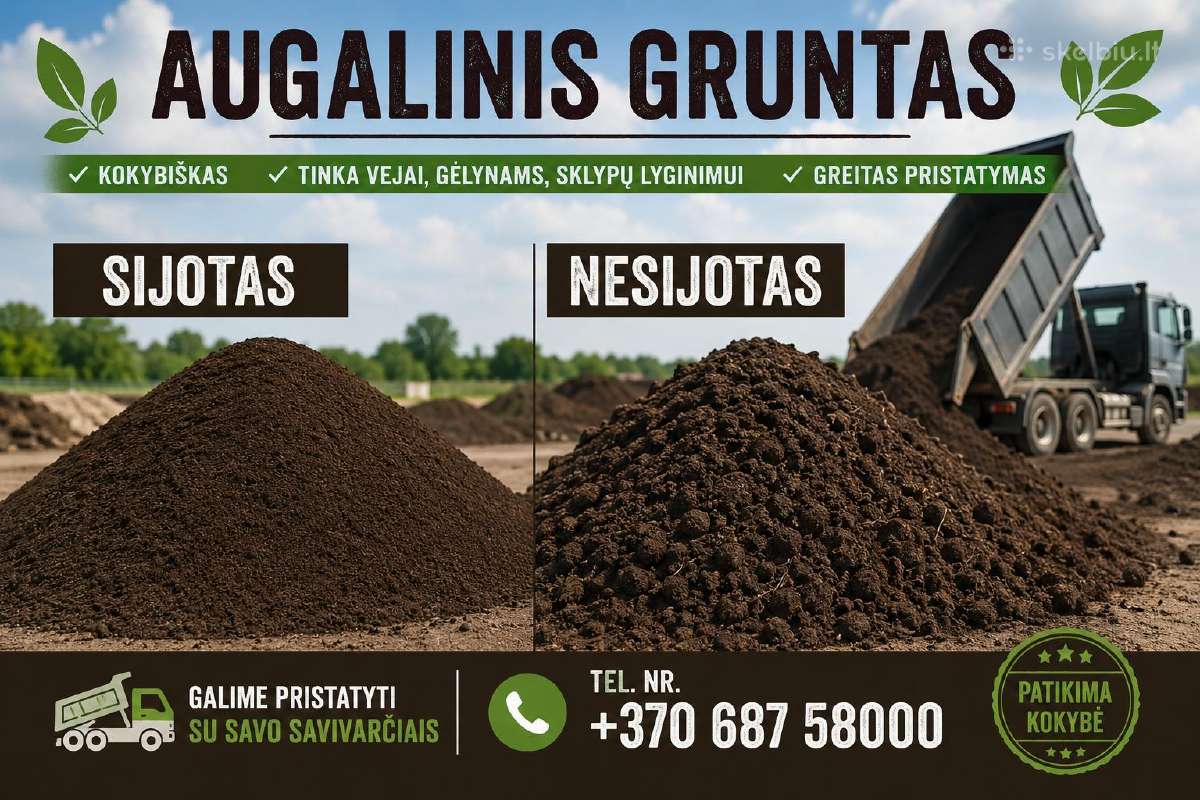 Augalinis gruntas - turim ir sijoto augalinio!