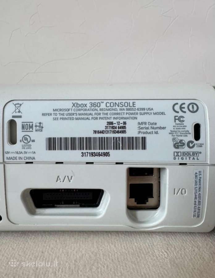 Xbox 360 konsolė - nuotraukos Nr. 6