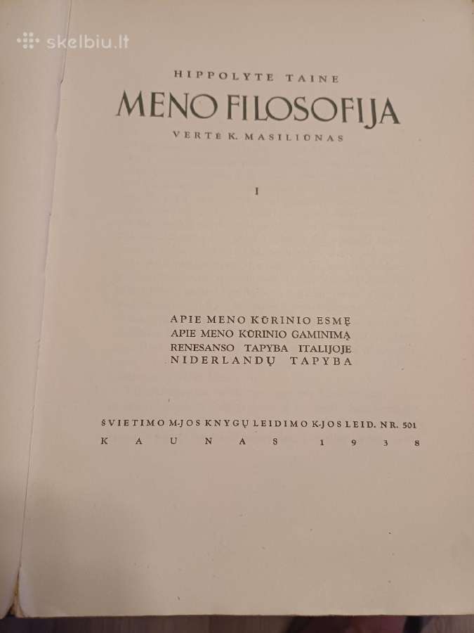 Parduodu knyga,meno filosofija,1938m - nuotraukos Nr. 18