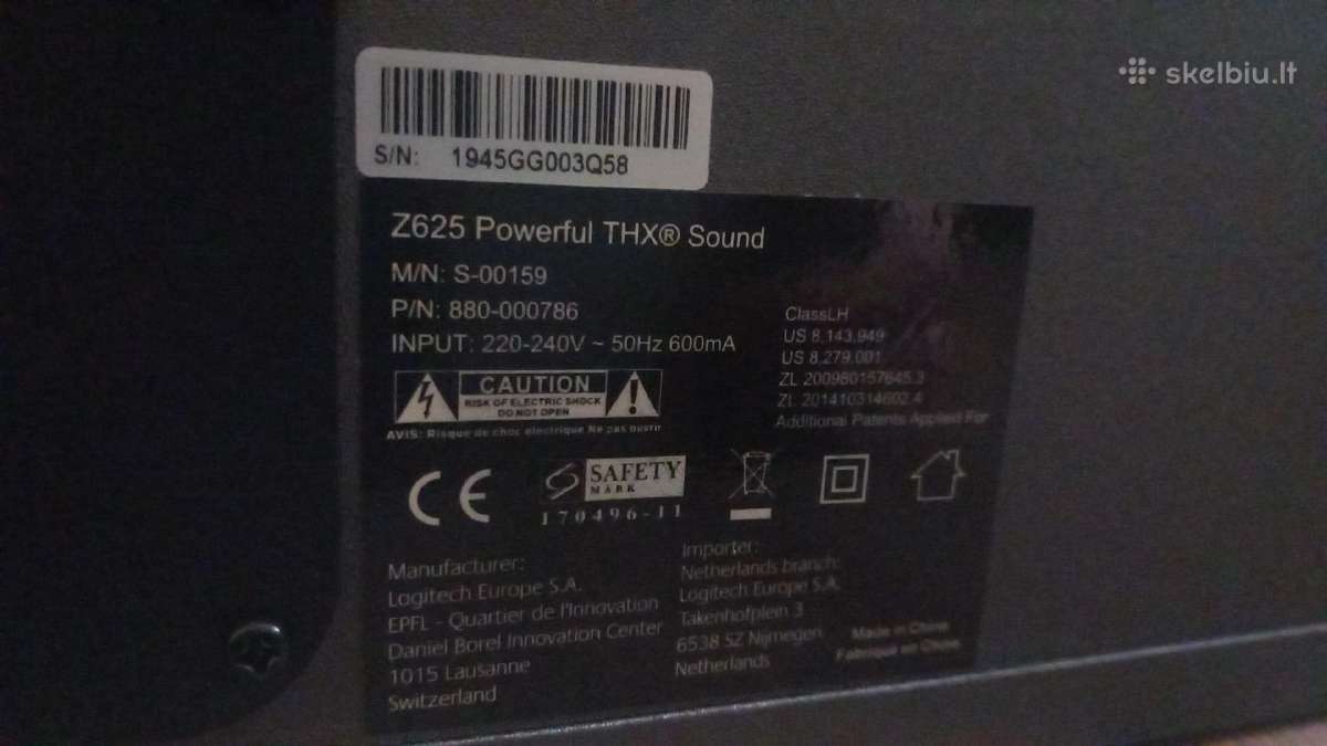 Logitech Z625 Thx 400w Garso Kolonėlės - nuotraukos Nr. 5