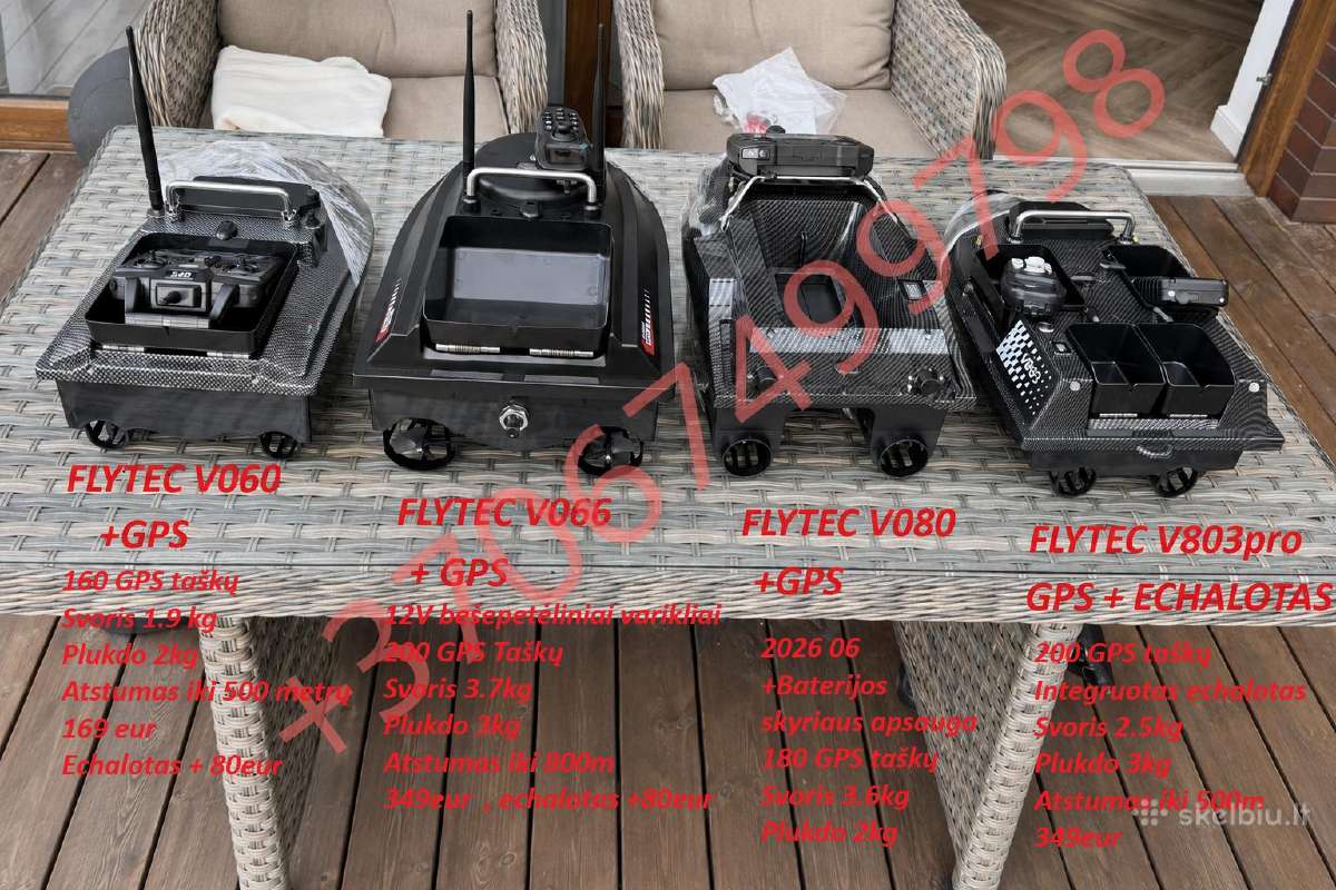 Naujiena Manuowell Gtr GPS Pašaro laivelis 489eur - nuotraukos Nr. 14