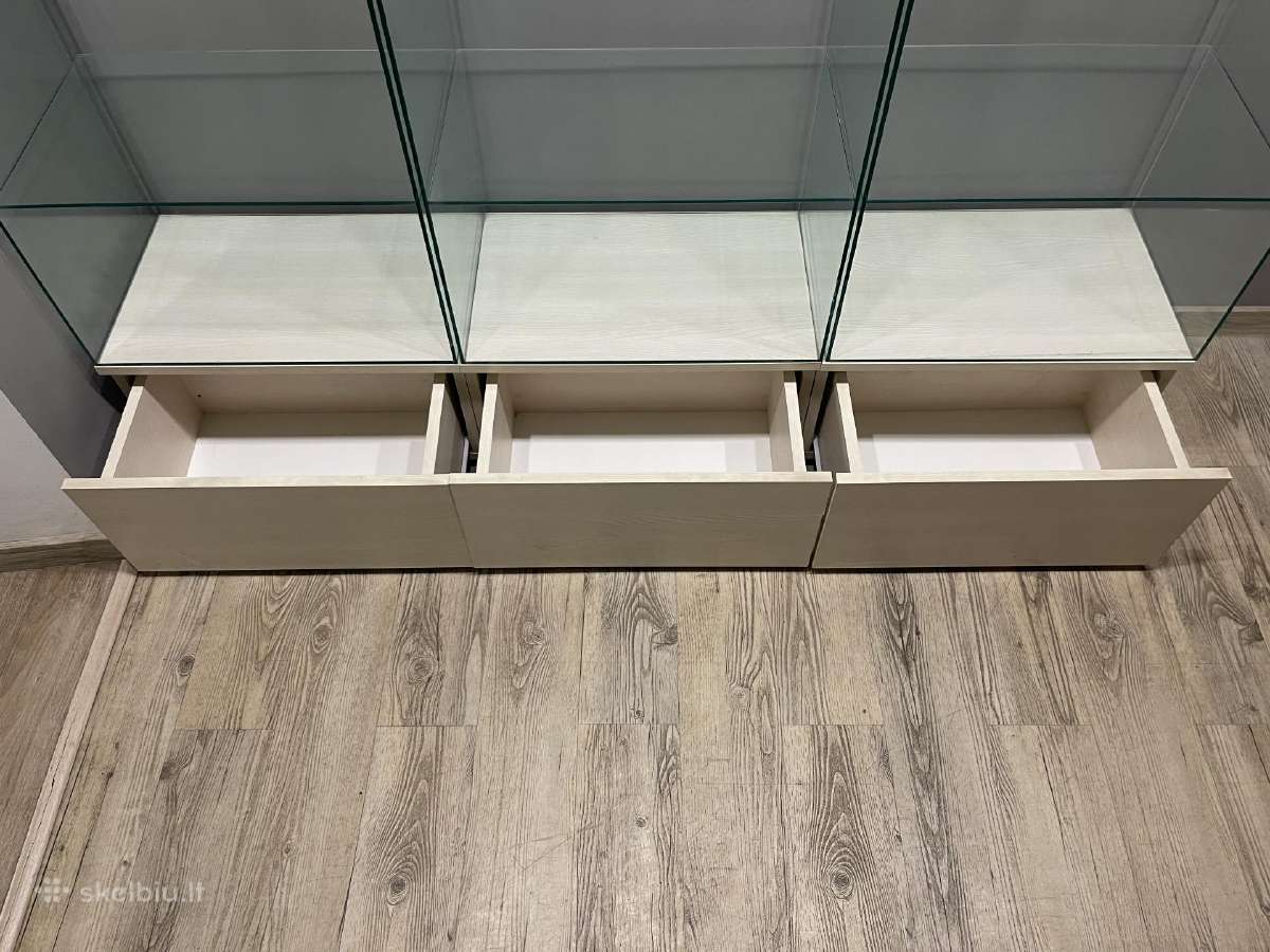 Modulinė stiklinė vitrina / spintelė Su privežimu - nuotraukos Nr. 3