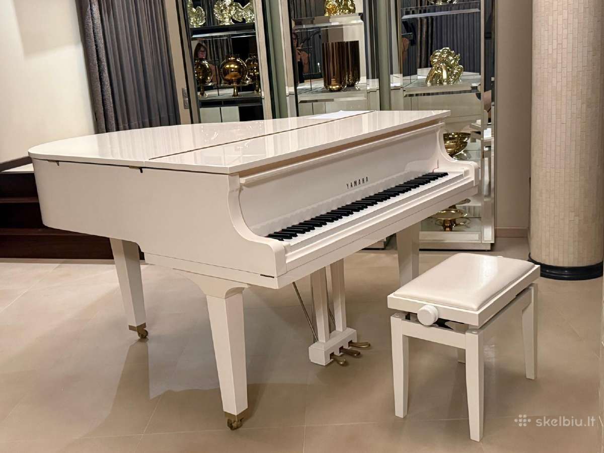 Yamaha White Grand Piano Fortepijonas - nuotraukos Nr. 4