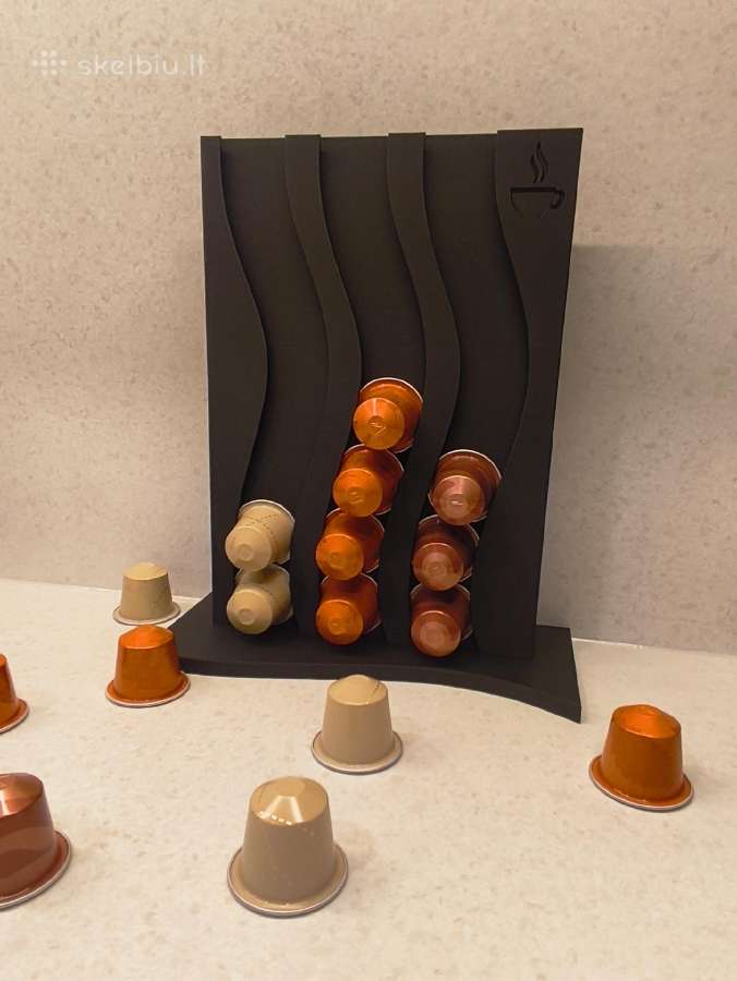Stilingas Nespresso kapsulių laikiklis
